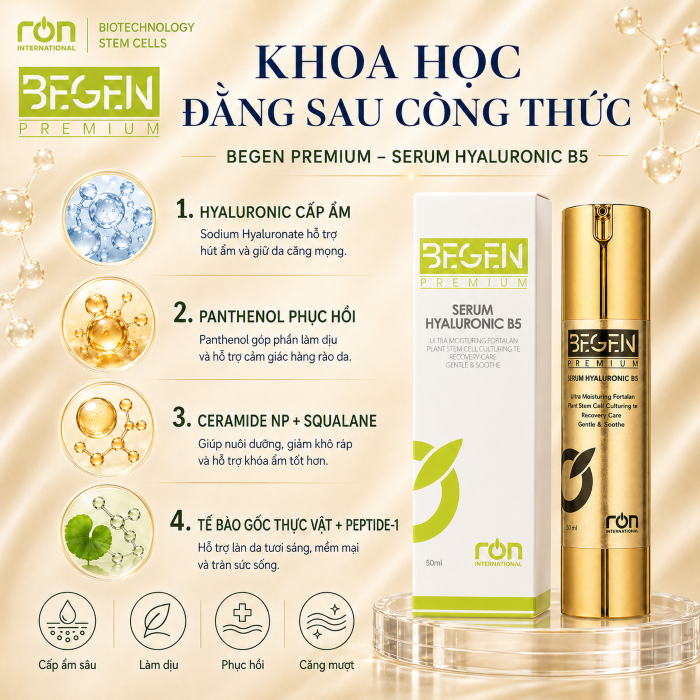 Tinh Chất Dưỡng Ẩm B5 Begen Premium